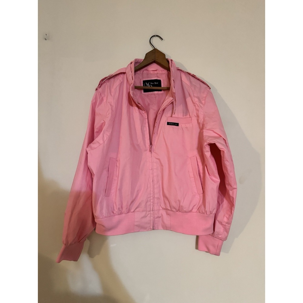 Members Only Jacket Pink Small Men's Vintage Throwback Retro 90s 80s Classic